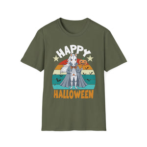 Happy Halloween Goat T-Shirt — Retro Pumpkin Costume Tee