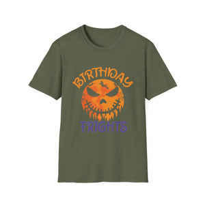 Birthday Frights T-Shirt — Halloween Birthday Jack-O'-Lantern Tee