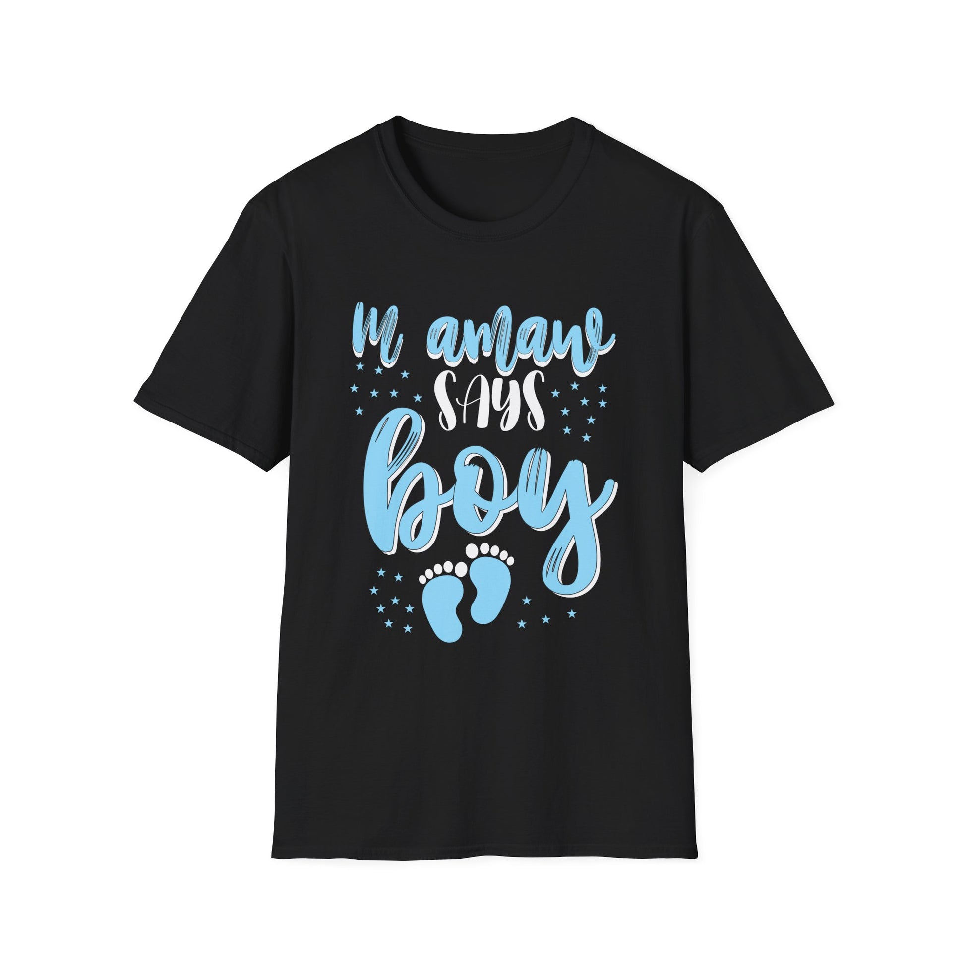 Gender Reveal Mamaw Says Boy Baby Shower Matching Family Unisex T-Shirt