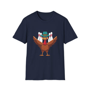 Thanksgiving Bowling Turkey  Unisex T-Shirt