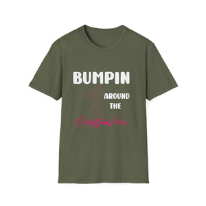 Bumping Around the Christmas Tree Christmas Pregnancy Unisex T-Shirt