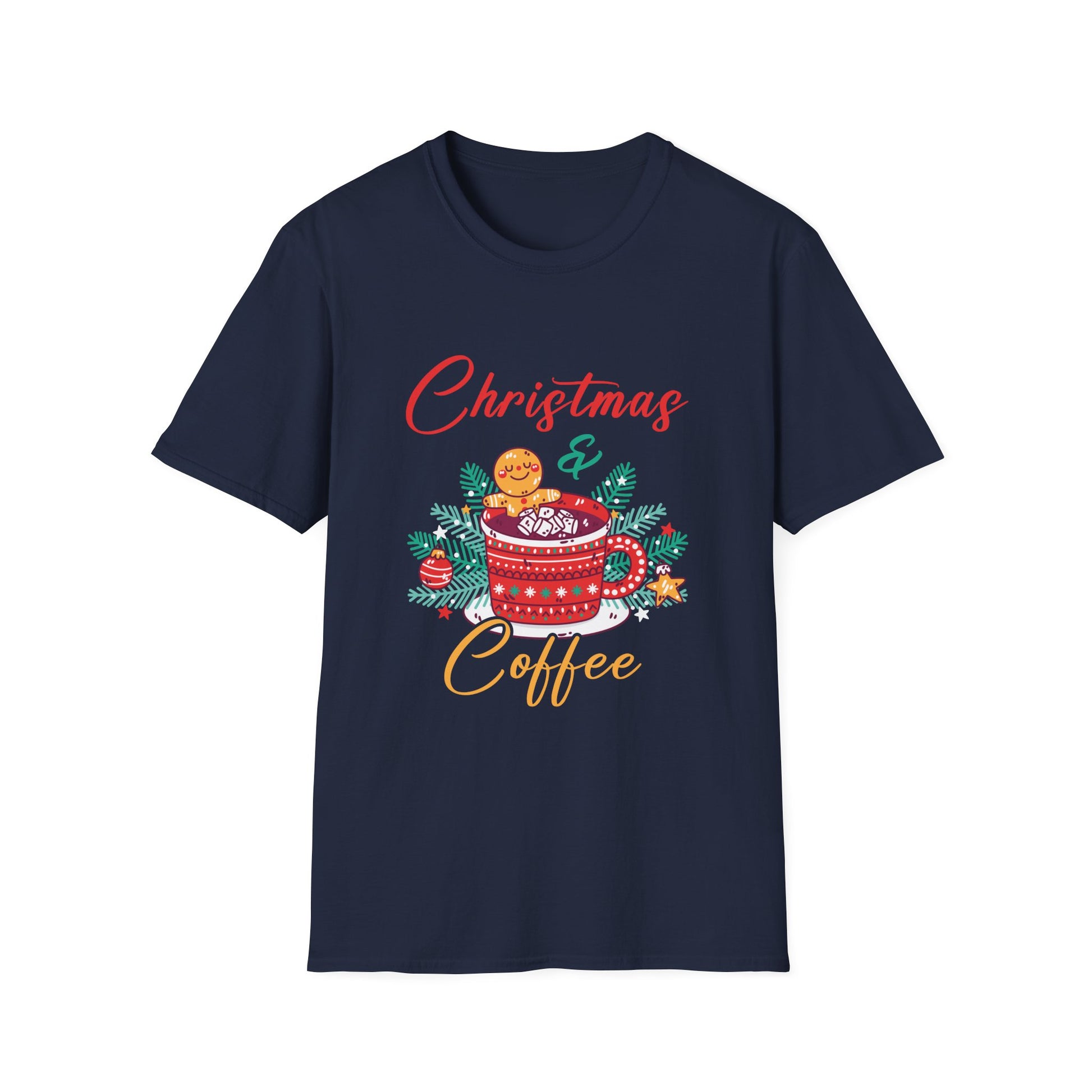 Christmas And Coffee Gingerbread Christmas Unisex T-Shirt