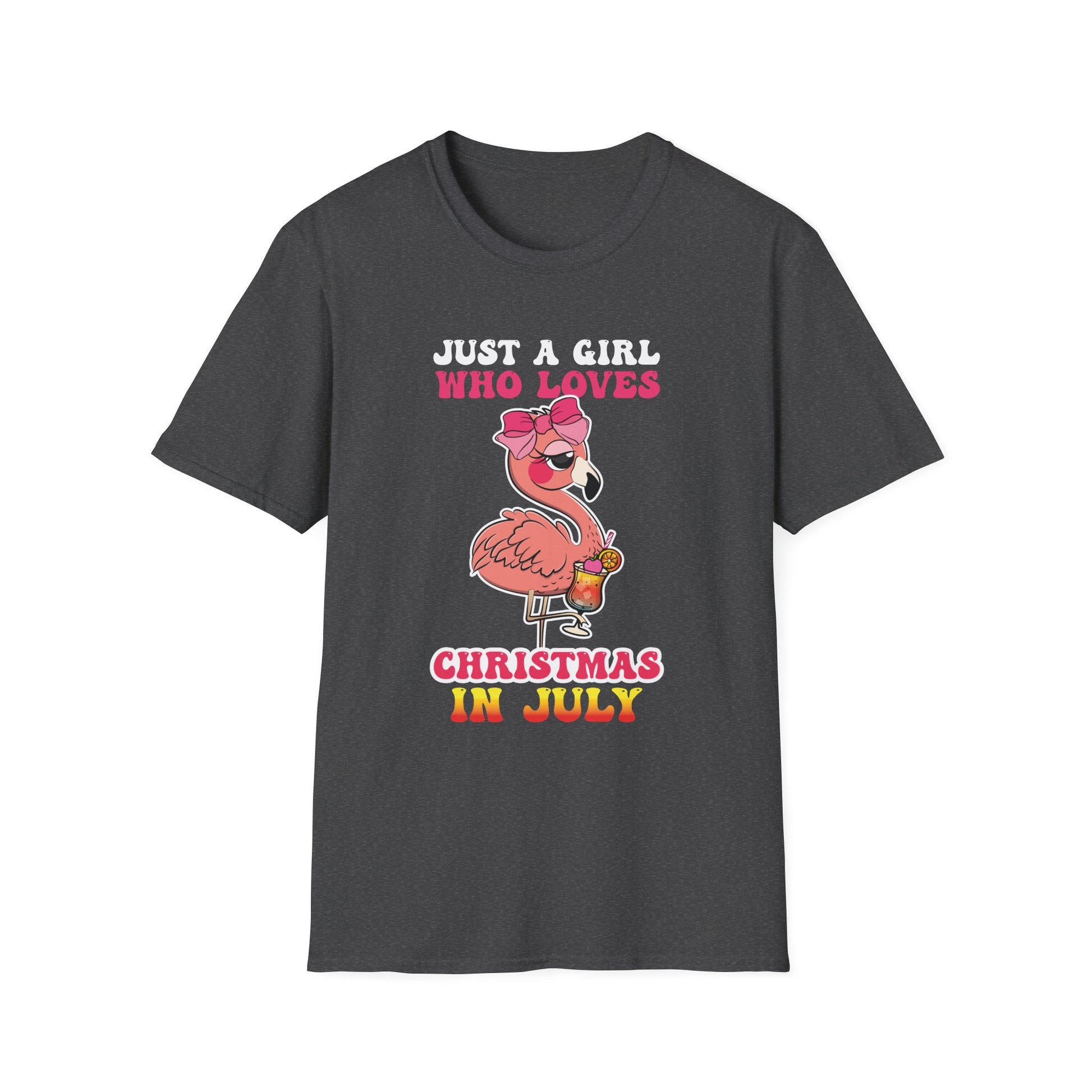 Christmas In July - Funny Summer Flamingo Christmas Unisex T-Shirt