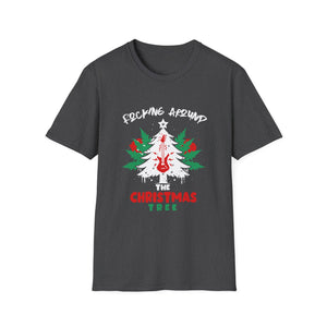 Funny Christmas Tree T-Shirt — “F*cking Around the Christmas Tree” Holiday Tee