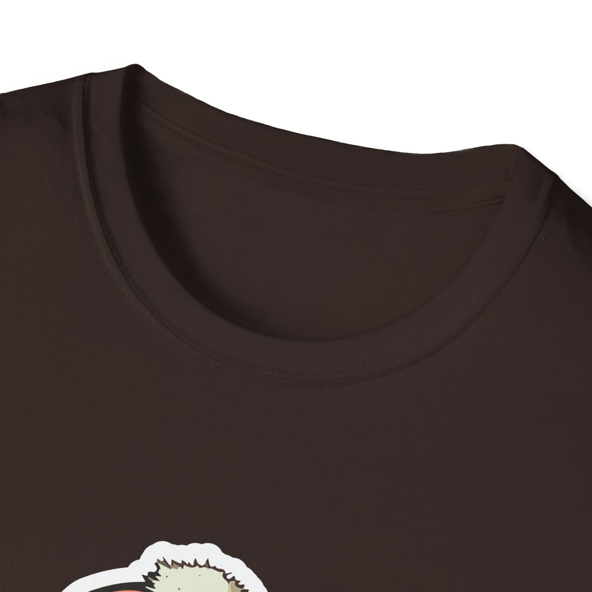 Cute Winter Squirrel T-Shirt — Cartoon Squirrel Wearing Knit Hat and Acorn