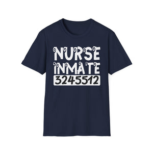 Nurse Inmate Graphic T-Shirt — Funny Prisoner ID Nursing Tee