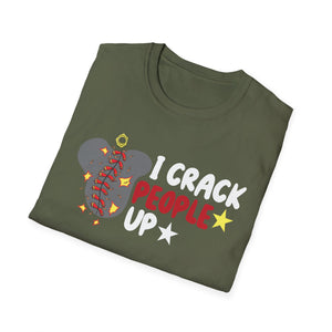 I Crack People Up T-Shirt — Funny Brain/Skull Comedy Graphic Tee