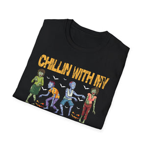 Chillin' With My Zombies T-Shirt — Funny Halloween Zombie Graphic Tee