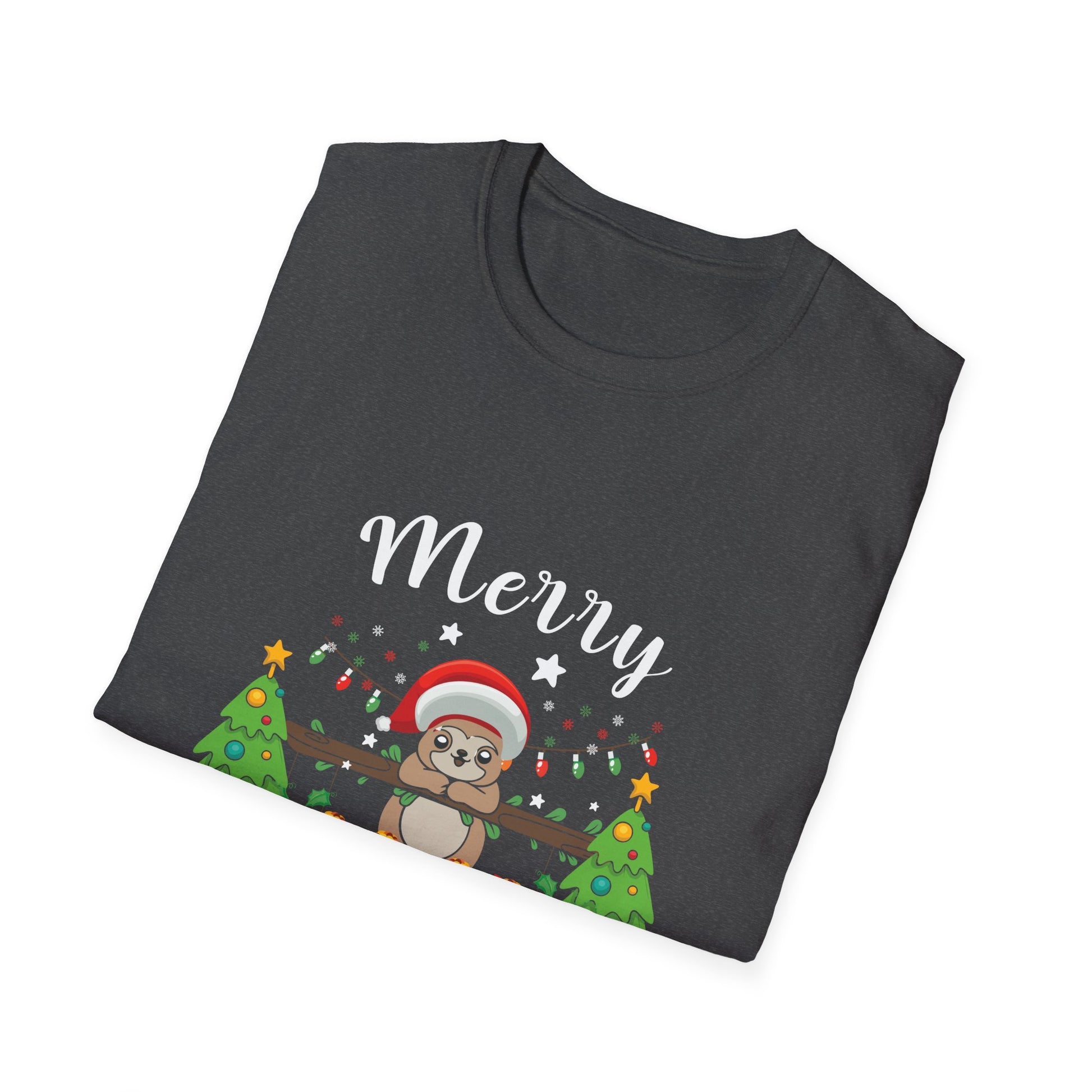 Christmas Sloth T-Shirt — Merry Christmas Cute Holiday Tee