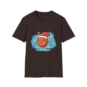 Christmas Basketball Snowman Shirt Basketball Christmas Unisex T-Shirt