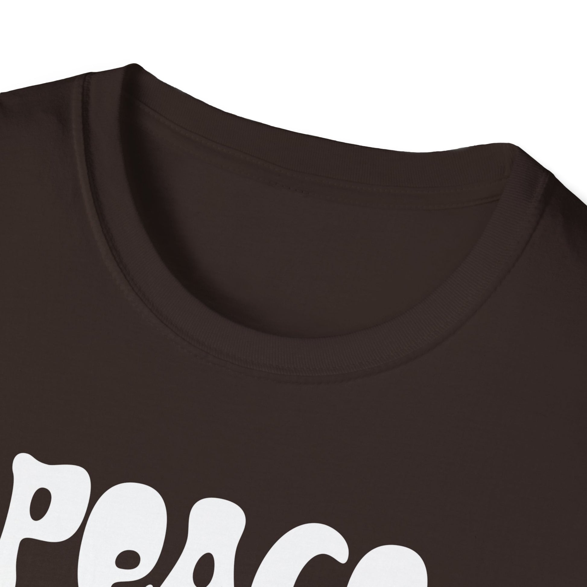 Peace Love Halloween T-Shirt — Retro Pumpkin Moon Graphic Tee