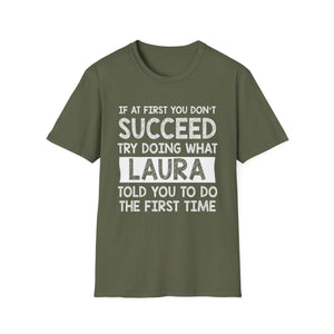 LAURA Gift Name Personalized Birthday Funny Christmas Joke T-Shirt