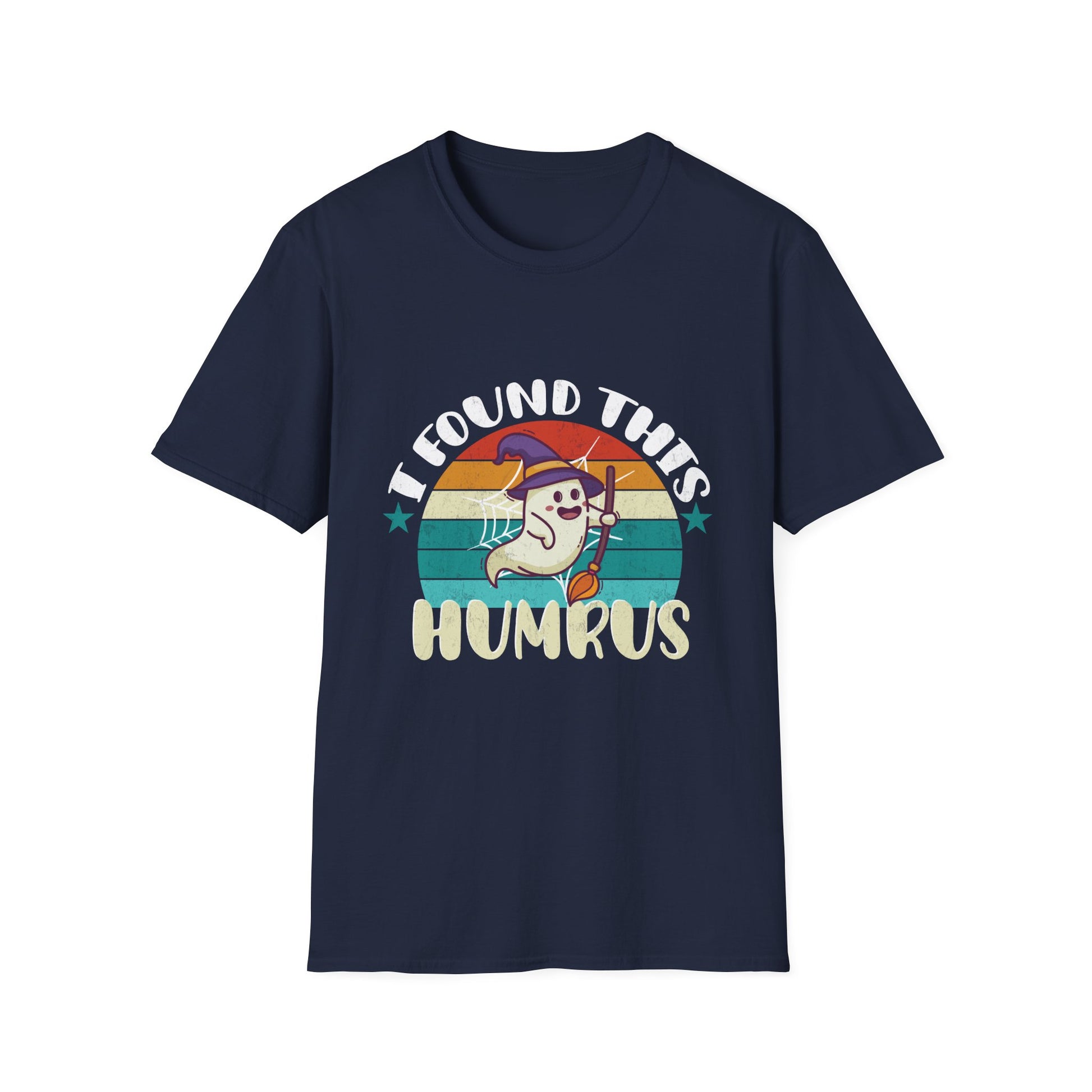 I Found This Humrus T-Shirt — Cute Hummus Ghost Retro Vegan Food Tee