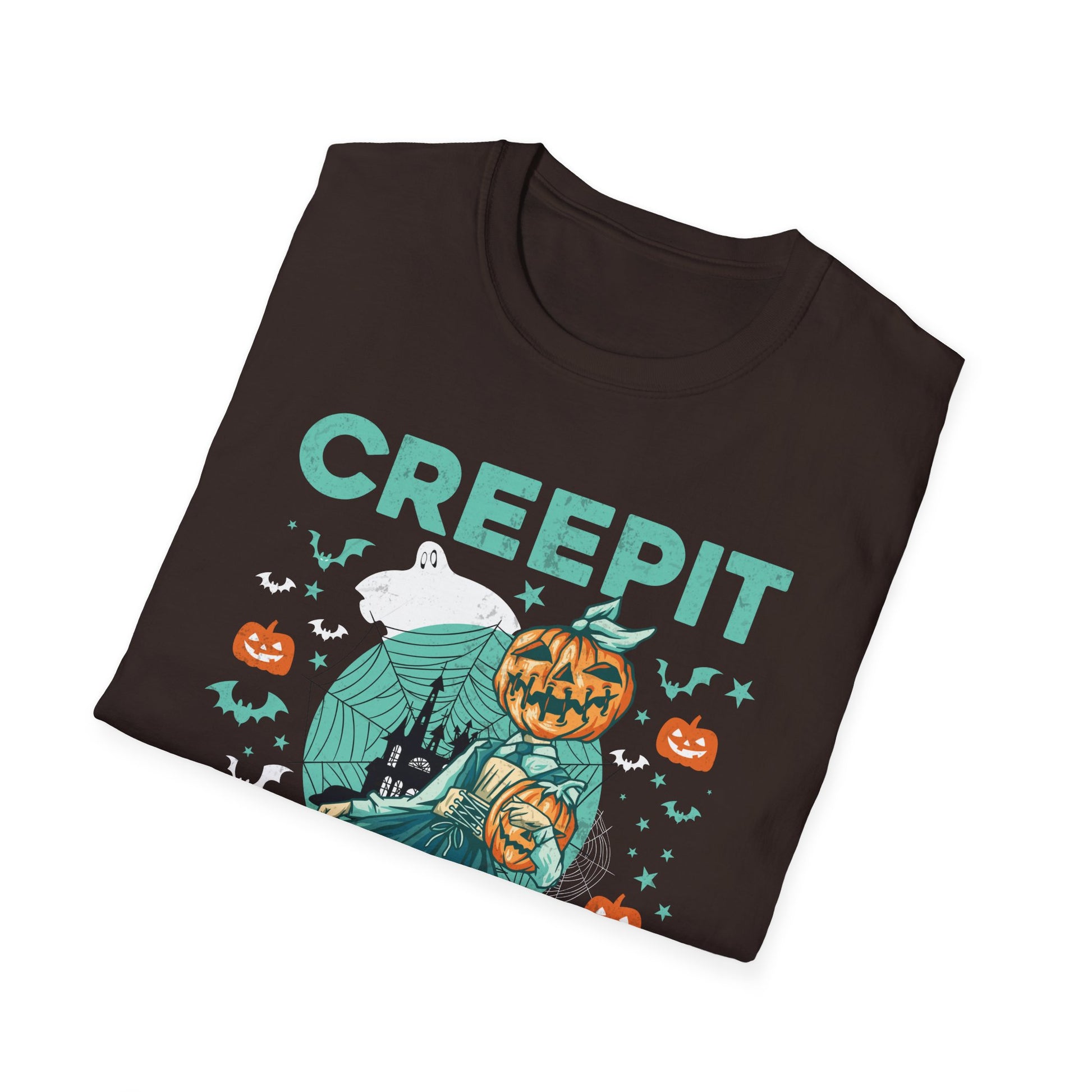 Creep It Real Halloween Costume Vintage Funny Halloween Tee  Unisex Softstyle T-Shirt
