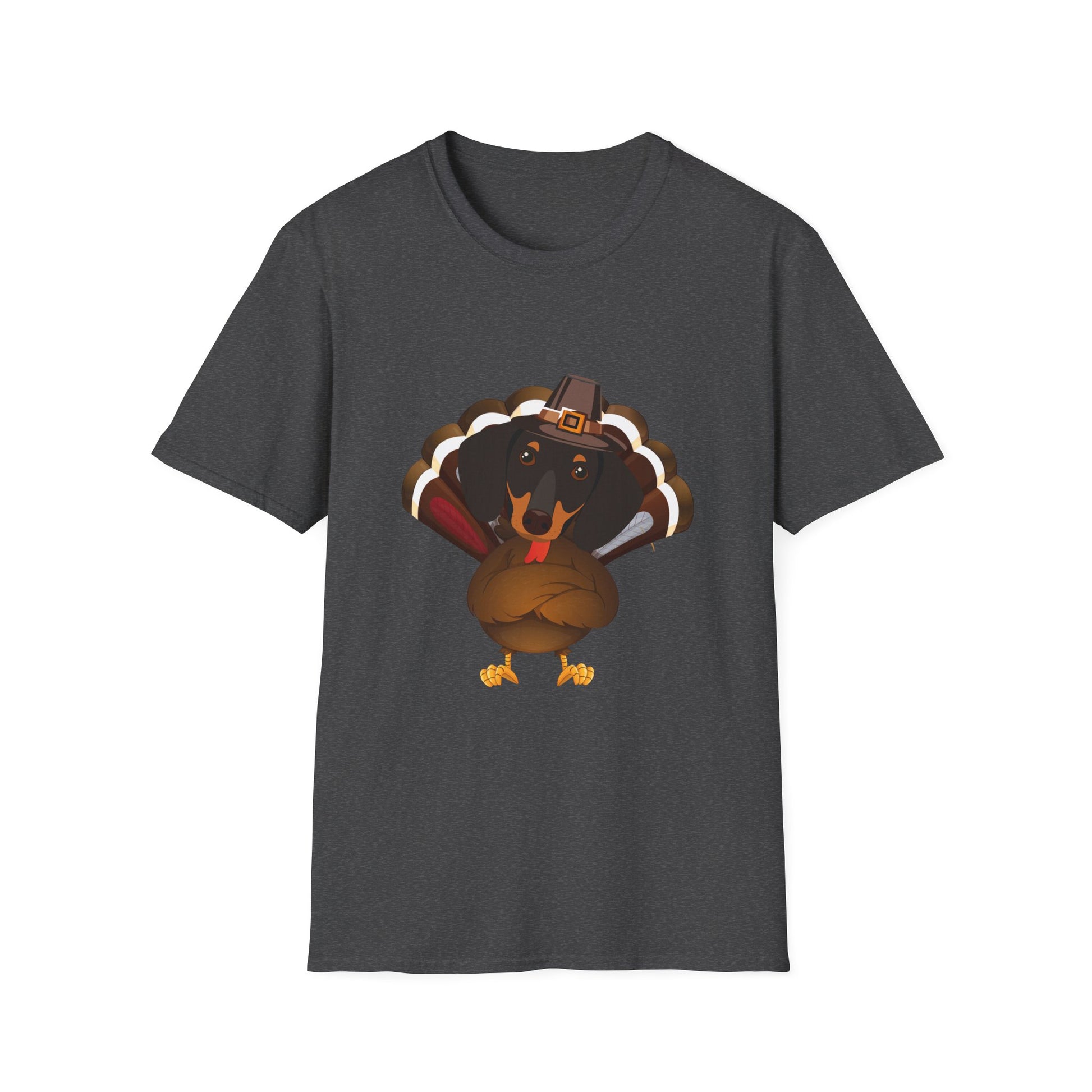 Thankful Turkey T-Shirt – Cute Pilgrim Turkey Thanksgiving Tee  Unisex T-Shirt