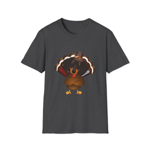Thankful Turkey T-Shirt – Cute Pilgrim Turkey Thanksgiving Tee  Unisex T-Shirt