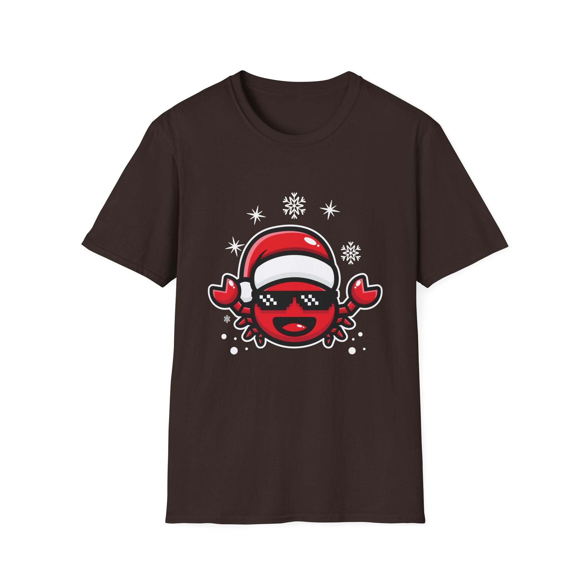 Christmas Crab Santa Hat Ugly Christmas Sweater Unisex T-Shirt