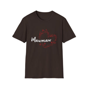 Womens Mawmaw Gift Grandma Christmas Mother_s Day Unisex T-Shirt