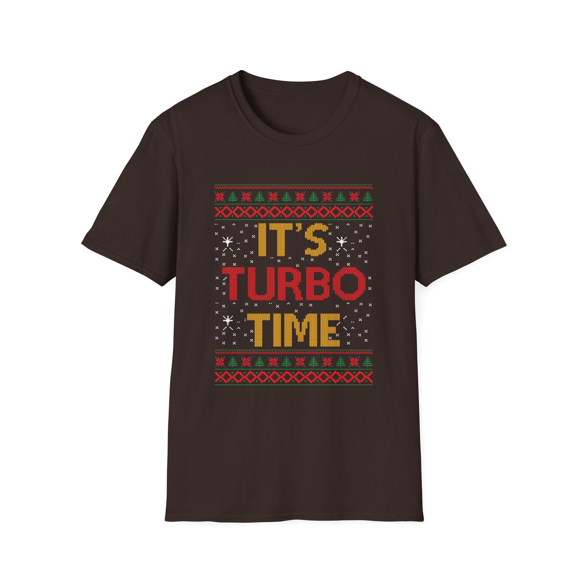 Holiday Racing T-Shirt — "It’s Turbo Time" Ugly Sweater Design