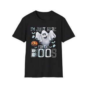 Just Here For The Boos Halloween Costume Funny Halloween Tee Unisex Softstyle T-Shirt