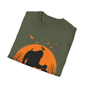 Halloween Bigfoot T-Shirt — Sasquatch Jack-O’-Lantern Moon Tee
