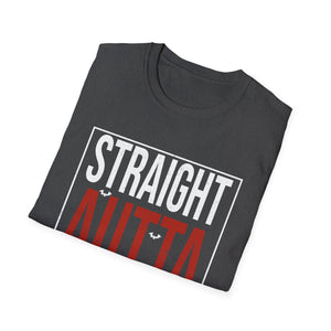 Straight Outta Halloween T-Shirt — Funny Halloween Tee with Bats