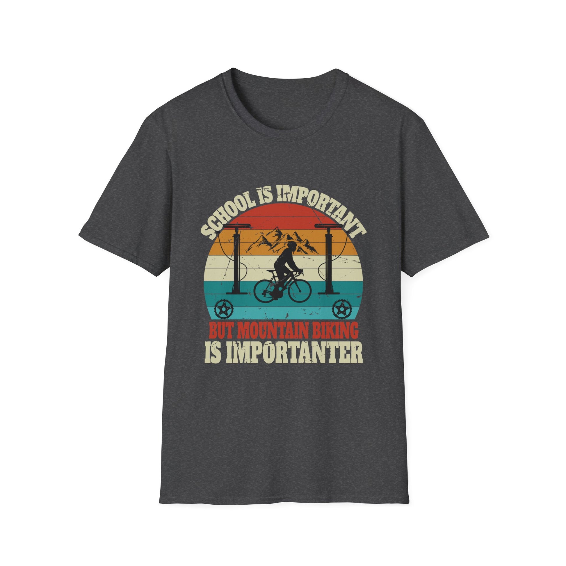 Mountain Bike MTB Vintage Slogan Funny Unisex Tee