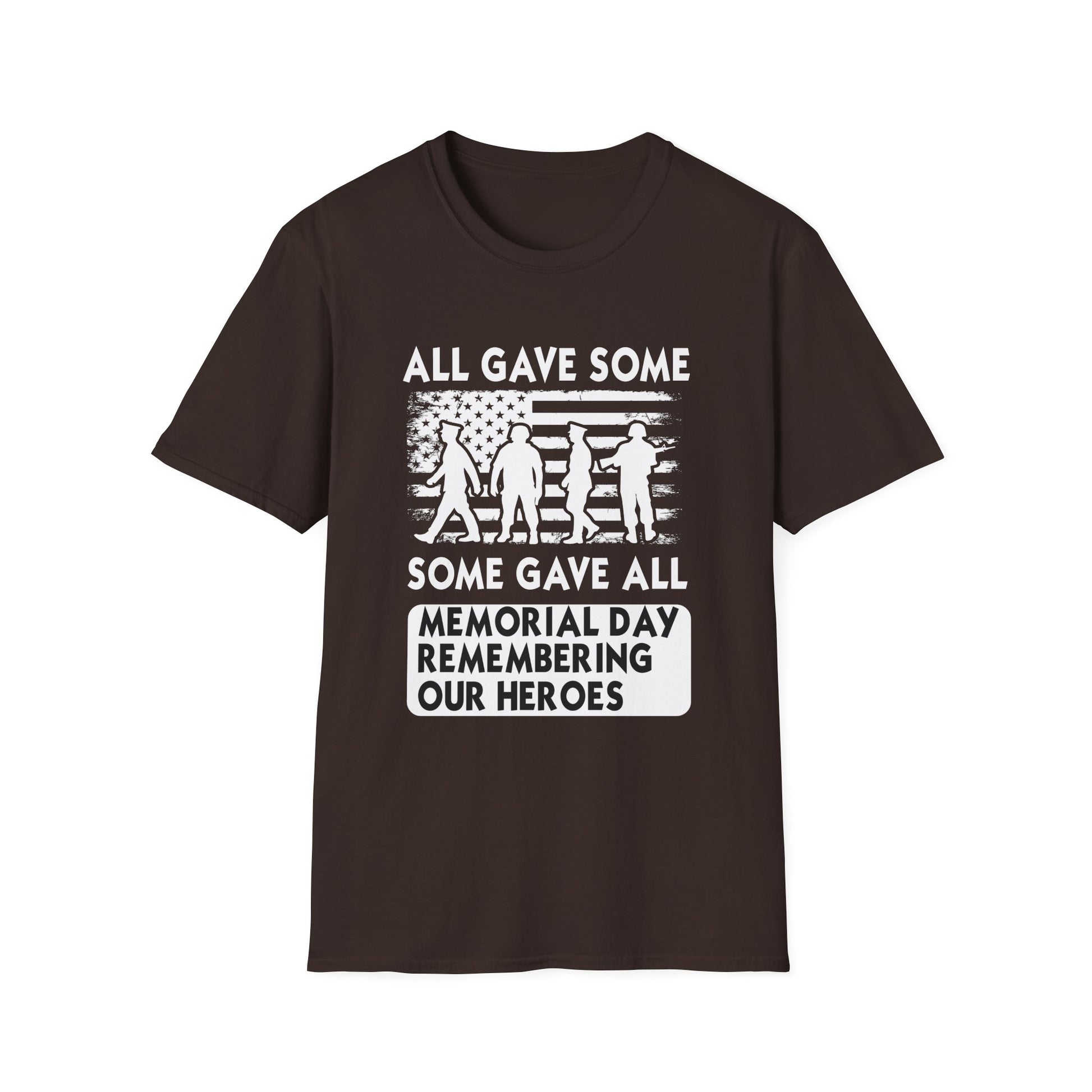 Memorial Day T-Shirt - "All Gave Some, Some Gave All" Patriotic Veterans Tee