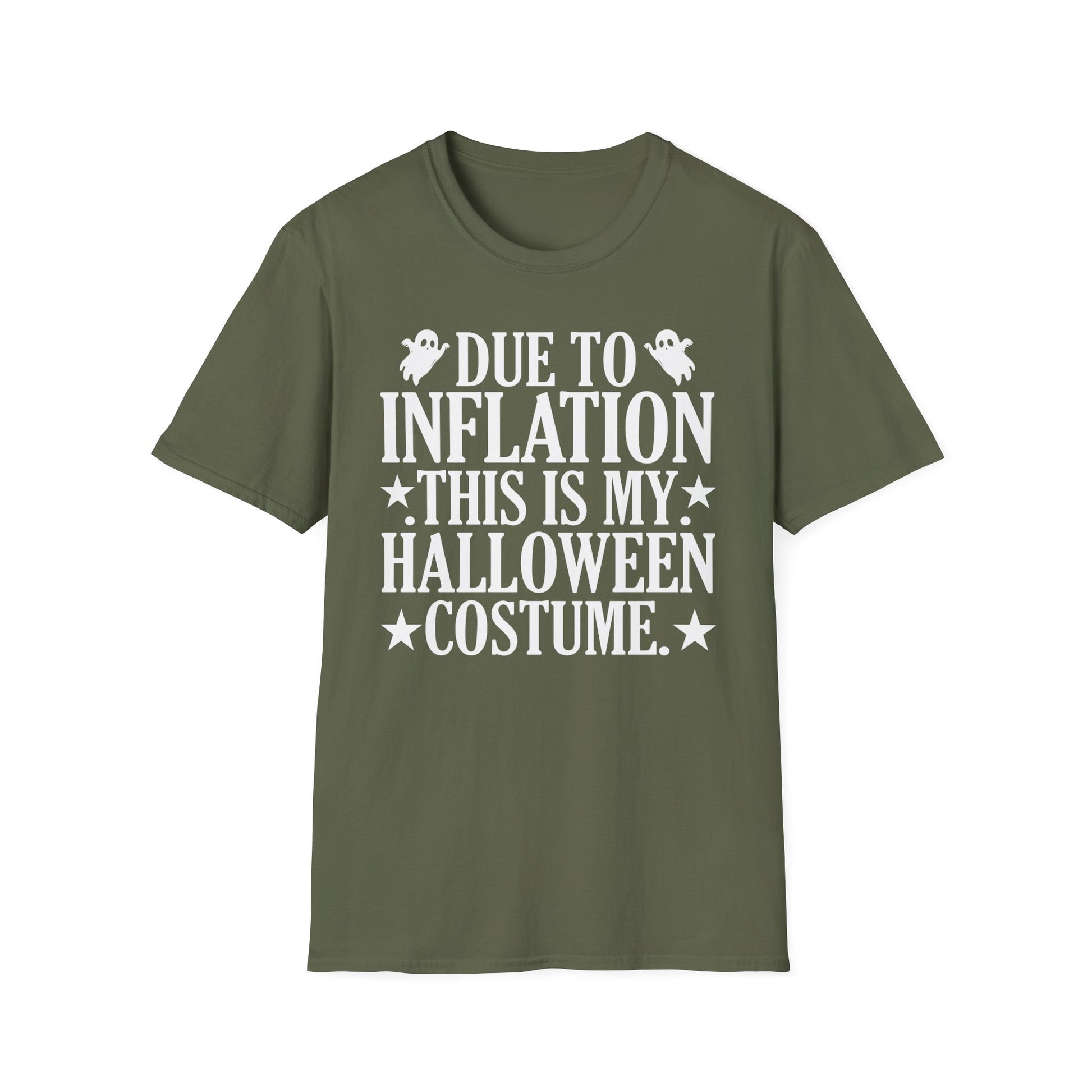 Due To Inflation This Is My Halloween Costume Cute Halloween Tee Unisex Softstyle T-Shirt