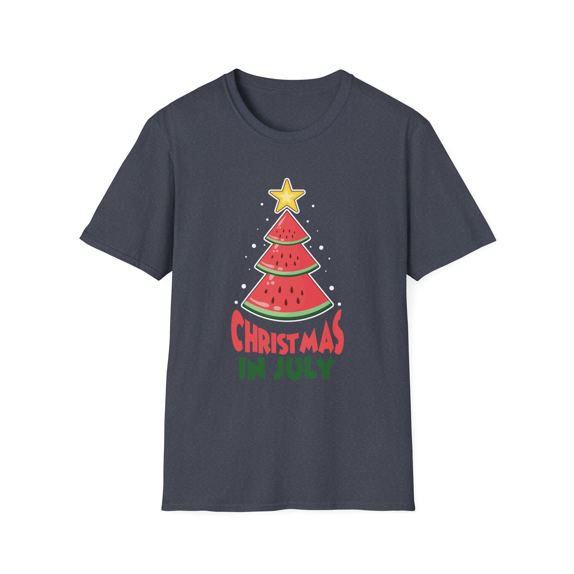 Christmas In July Watermelon Christmas Tree Unisex T-Shirt