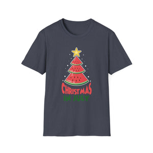 Christmas In July Watermelon Christmas Tree Unisex T-Shirt