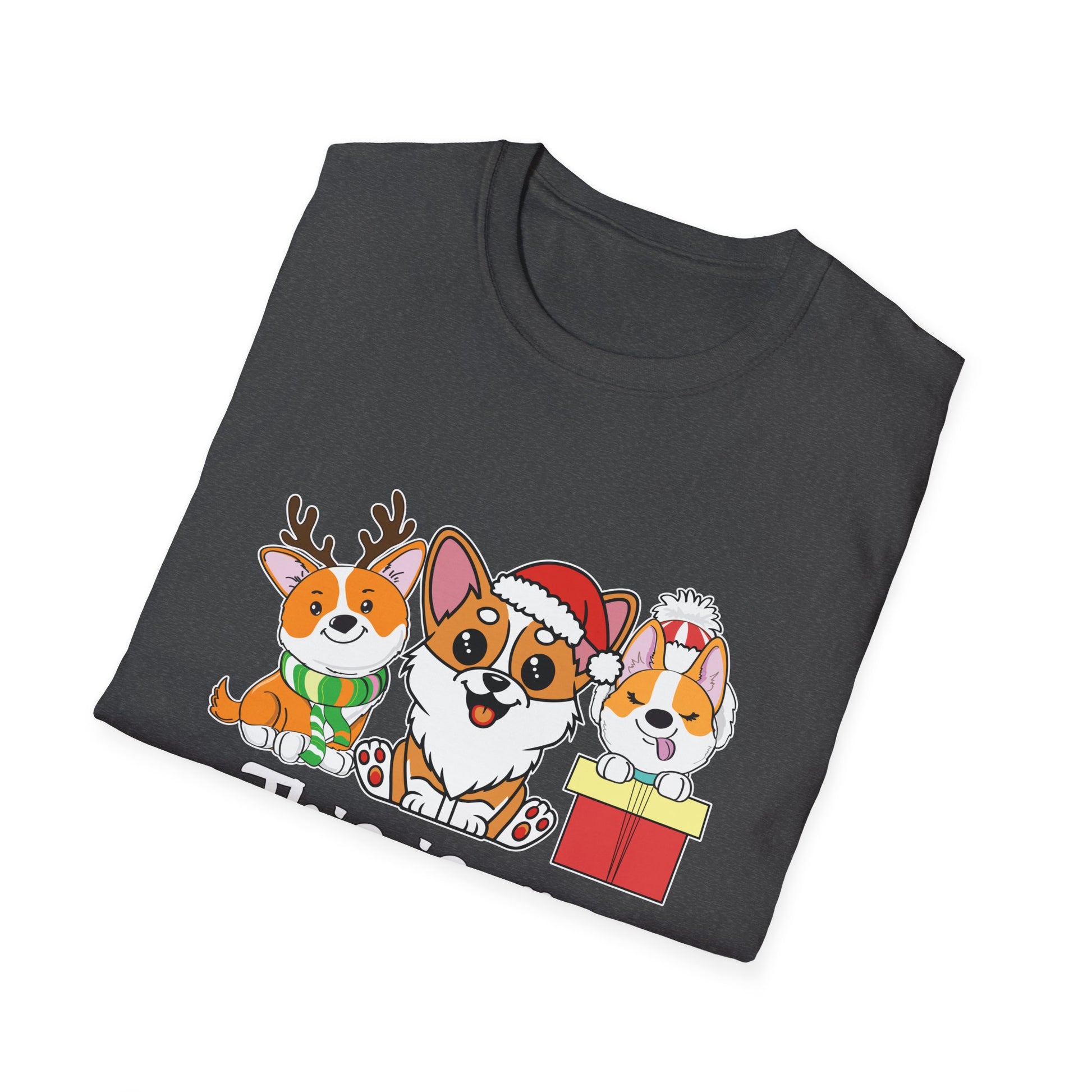 Christmas Pajama T-Shirt — Cute Corgi Trio Holiday Tee