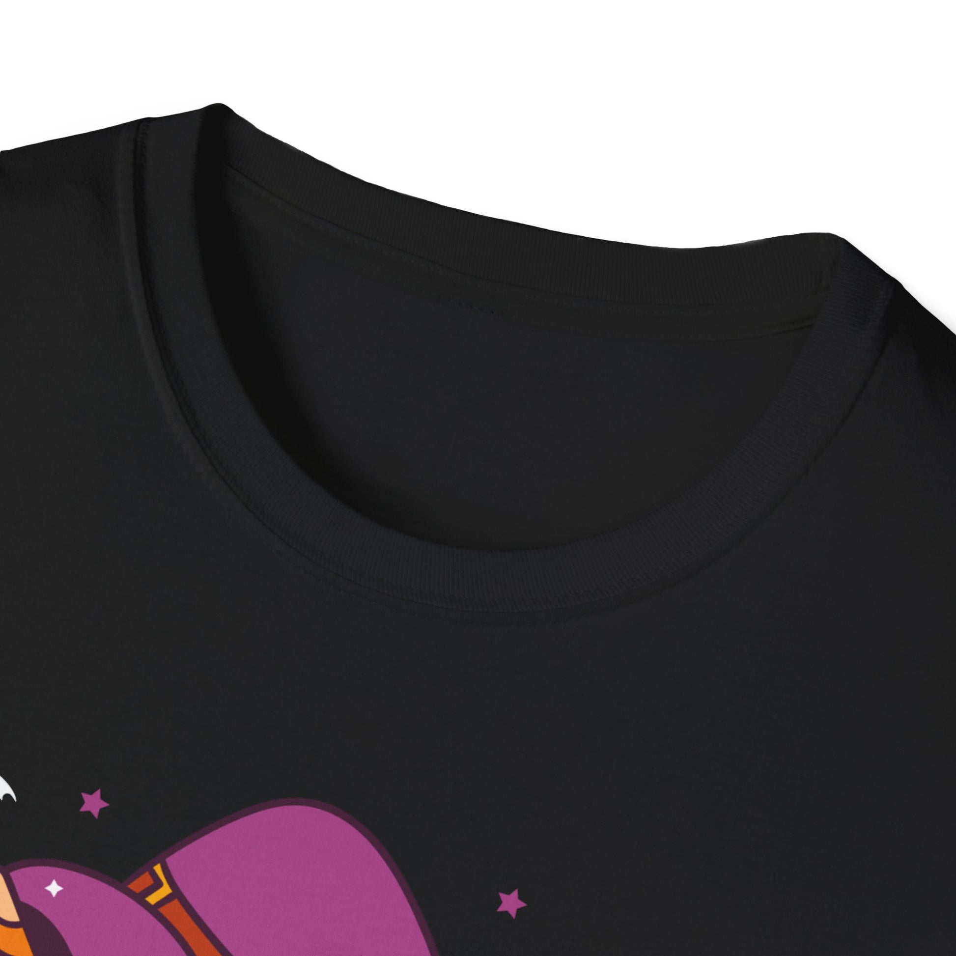 Happy Halloween Unicorn T-Shirt — Cute Witch Hat Unicorn with Bats & Skull