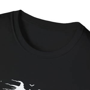 Women Girls Funny Halloween Resting Witch Face T-Shirt