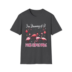 I'm Dreaming of a Pink Christmas Flamingo T-Shirt