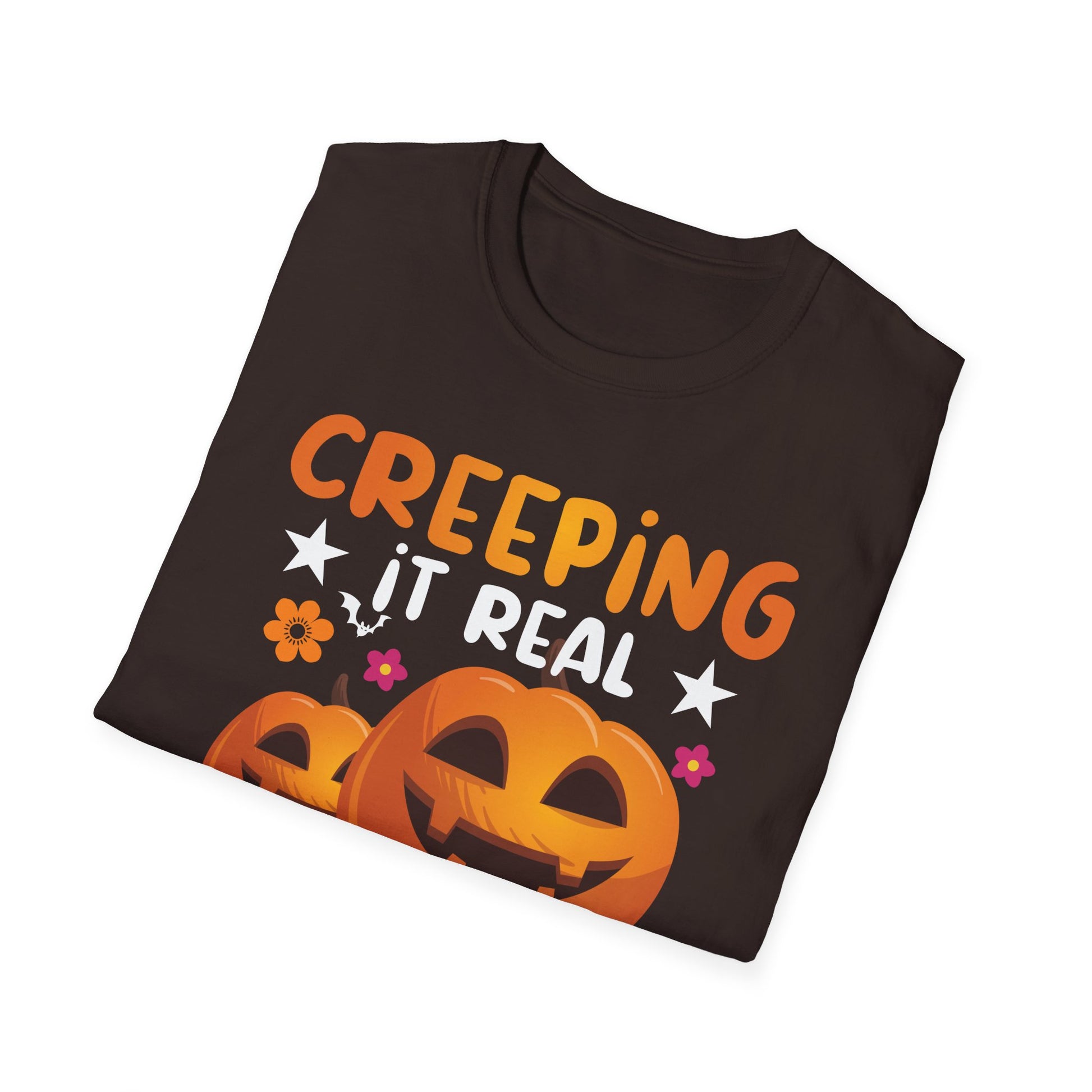Creeping It Real On Halloween Halloween Costume Men Women Tee  Unisex Softstyle T-Shirt