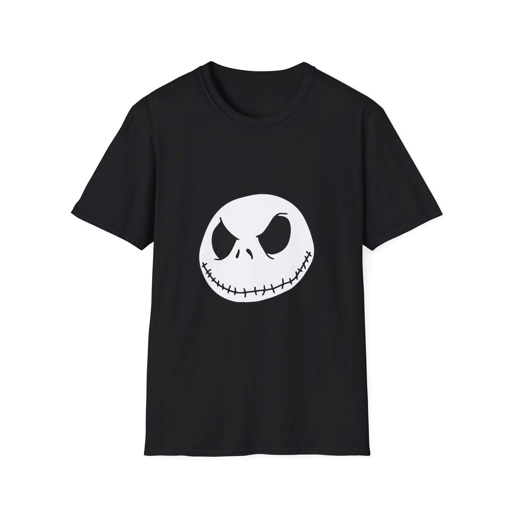 Jack Skellington Face T-Shirt — Halloween Gothic Graphic Tee
