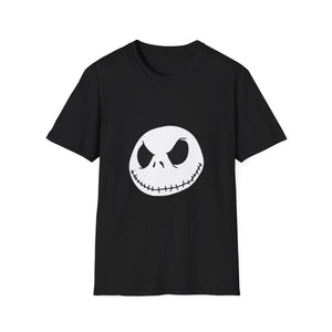Jack Skellington Face T-Shirt — Halloween Gothic Graphic Tee