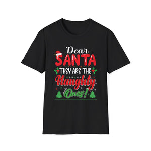 Dear Santa They Are The Naughty Ones Christmas T-Shirt