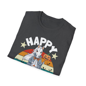 Happy Halloween Goat T-Shirt — Retro Pumpkin Costume Tee