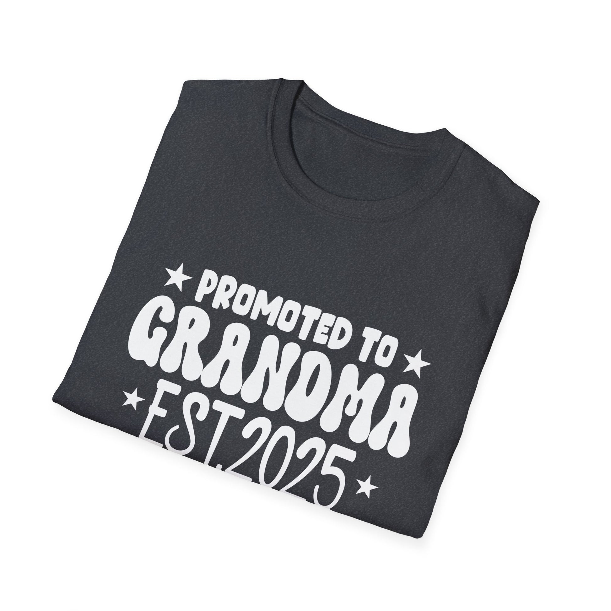 Soon to Be Grandma 2025 Promoted to Grandma Est 2025 Unisex Shirt