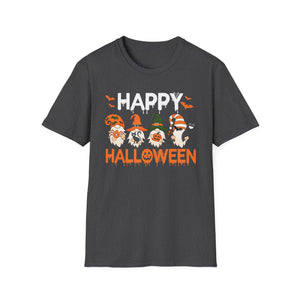 Happy Halloween Gnome T-Shirt — Cute Spooky Pumpkin & Witch Gnomes Tee