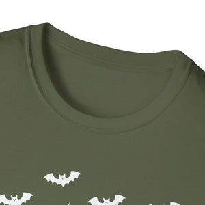 Spiderweb & Bats T-Shirt — Halloween Spider Tee