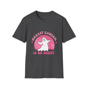 Breast Cancer Is Bo Sheet Ghost T-Shirt — Pink Ribbon Awareness Tee