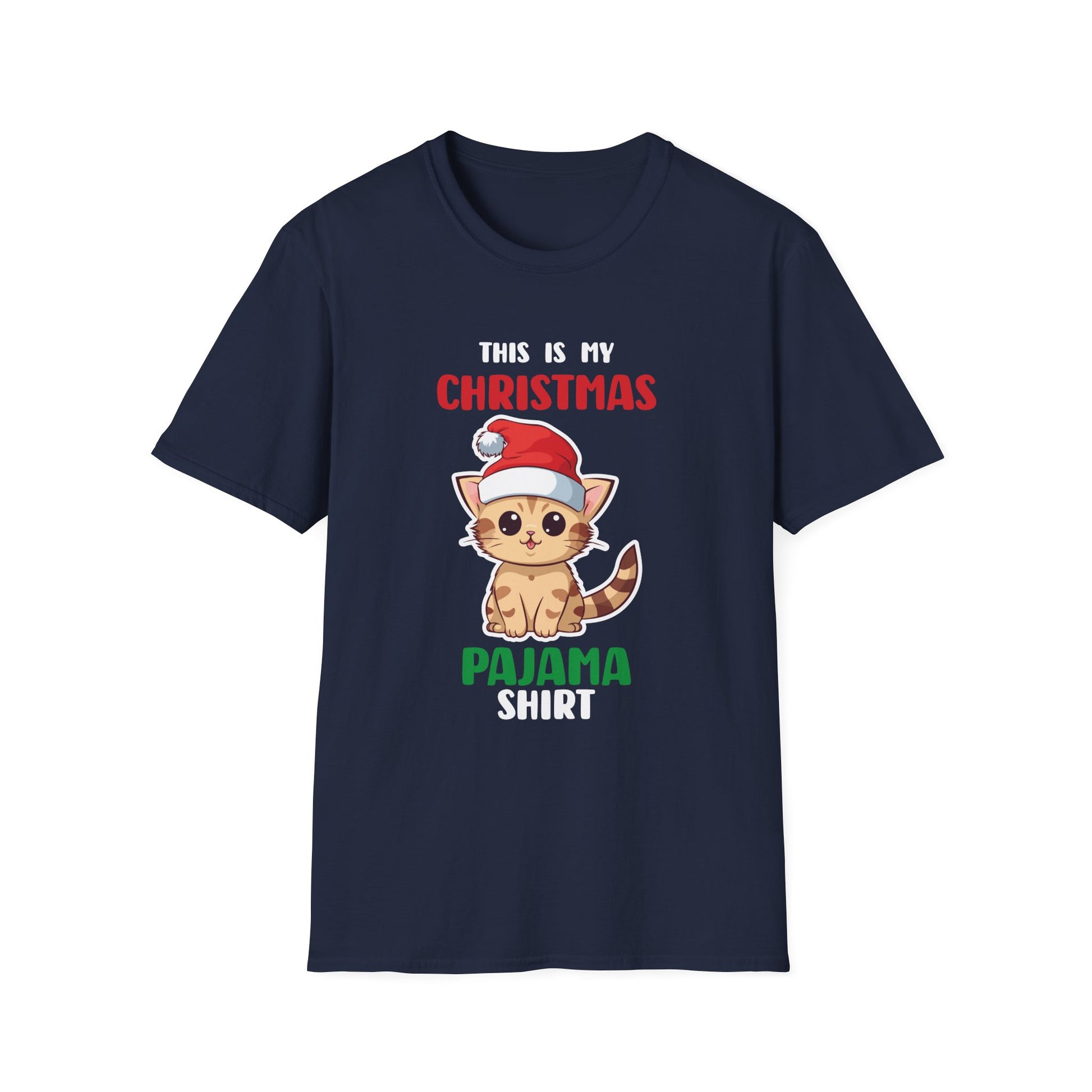 Cat Lover This Is My Christmas Pajama Shirt Christmas Unisex T-Shirt
