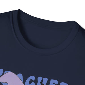 Teacher Ghost T-Shirt — Cute Witch Hat Teacher Design