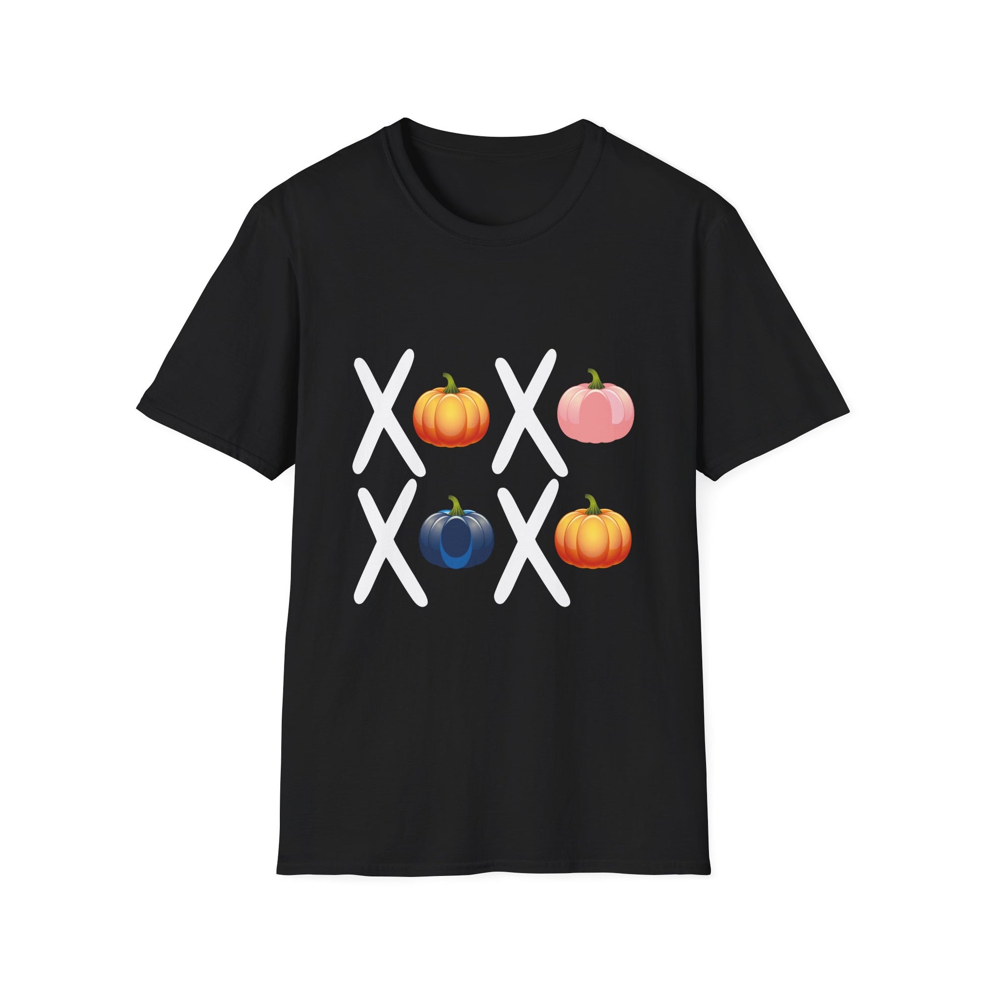 Pumpkin XOXO Fall T-Shirt — Cute Autumn Pumpkin Emoji Tee