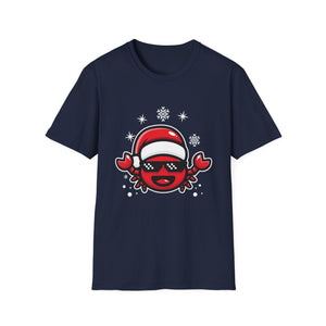 Christmas Crab Santa Hat Ugly Christmas Sweater Unisex T-Shirt