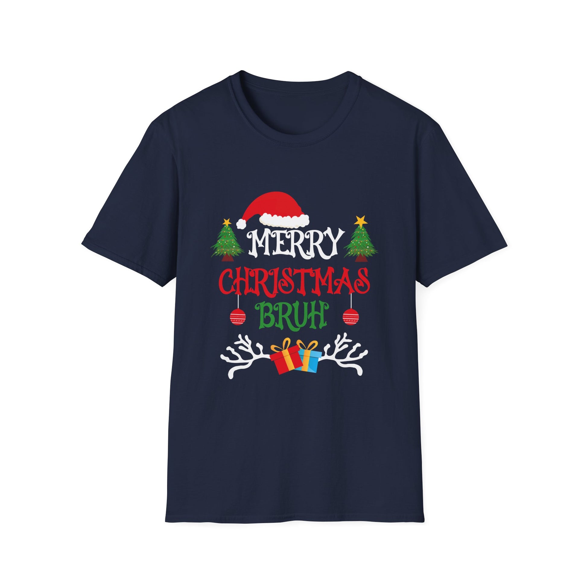 Bruh Meme Funny Saying Bro Greeting Teens Boys Men Christmas Unisex T-Shirt