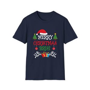 Bruh Meme Funny Saying Bro Greeting Teens Boys Men Christmas Unisex T-Shirt